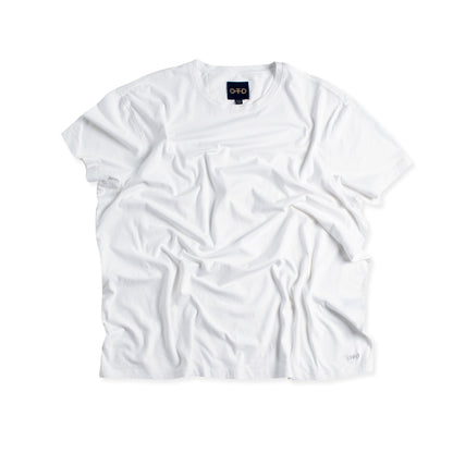 OTD Compact Jersey Crewneck Tee (White) - Mann