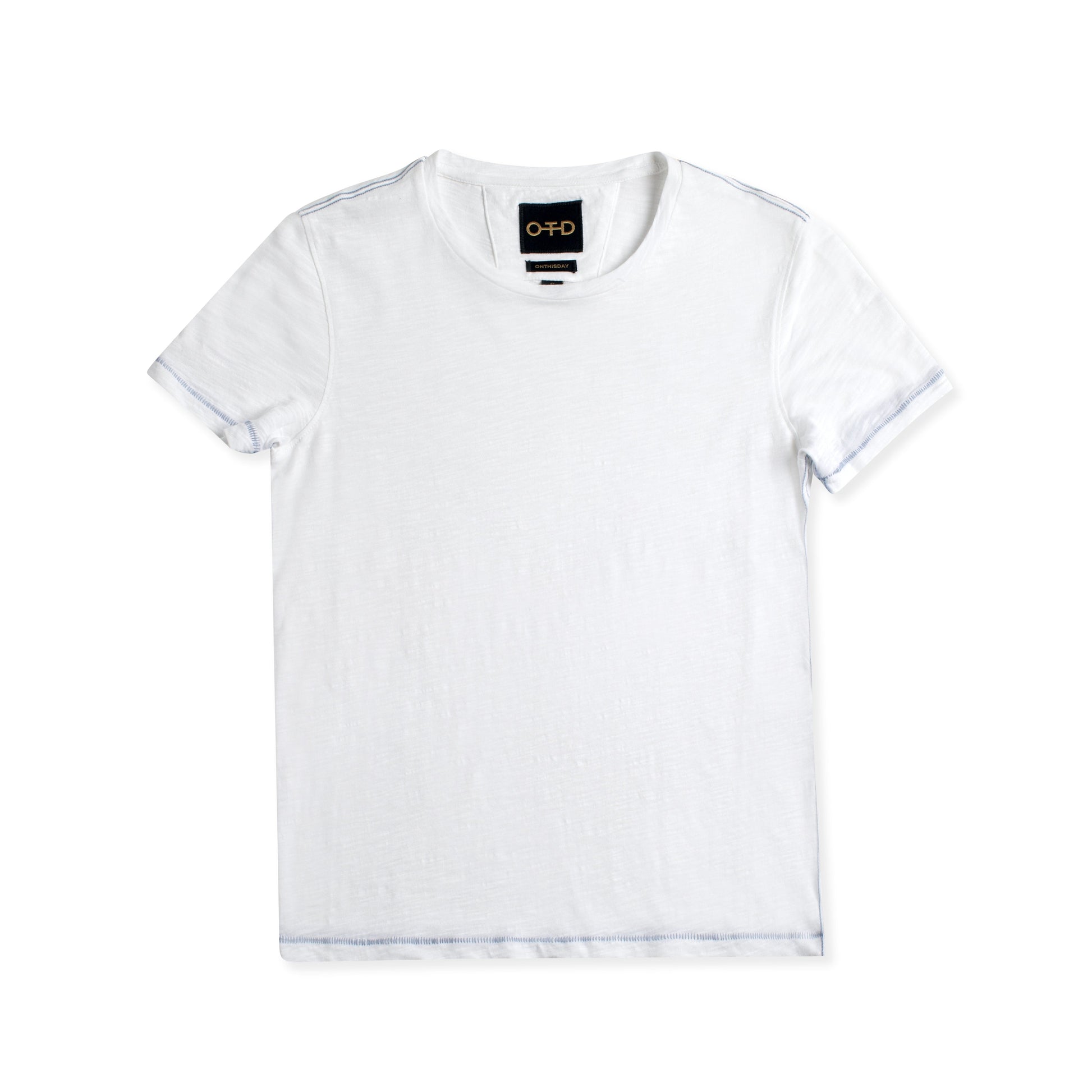 OTD Short Sleeve Crewneck Knit Tee (Chalk) - Mann