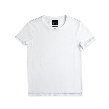 OTD Short Sleeve Crewneck Knit Tee (Chalk) - Mann