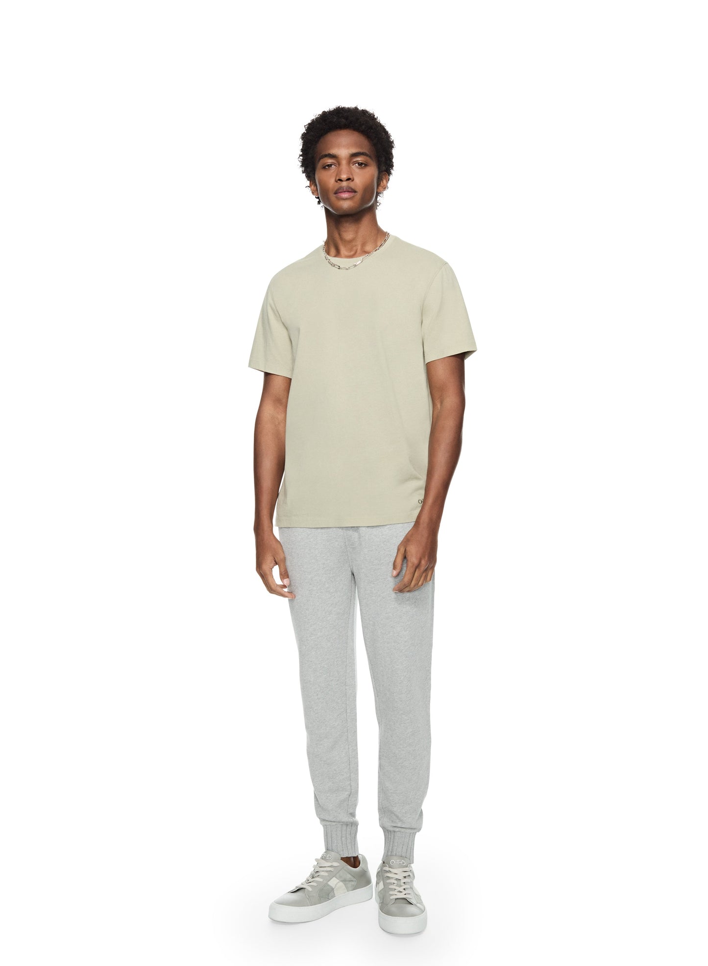 OTD Compact Jersey Crewneck Tee (Pale Sage) - Mann