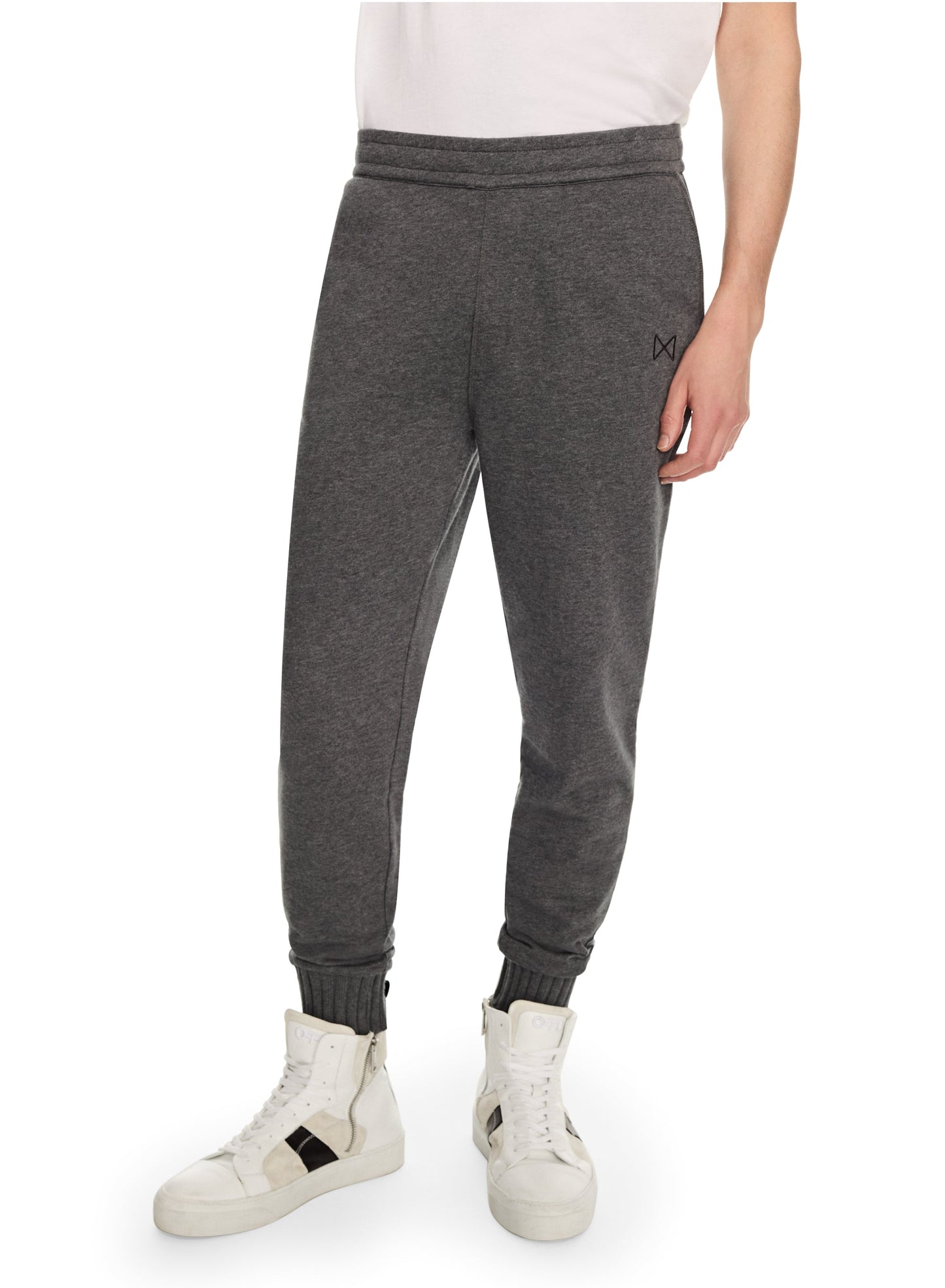 OTD Sweatpant With Sweater-Rib Knit Cuff (Charcoal Heather) - Mann
