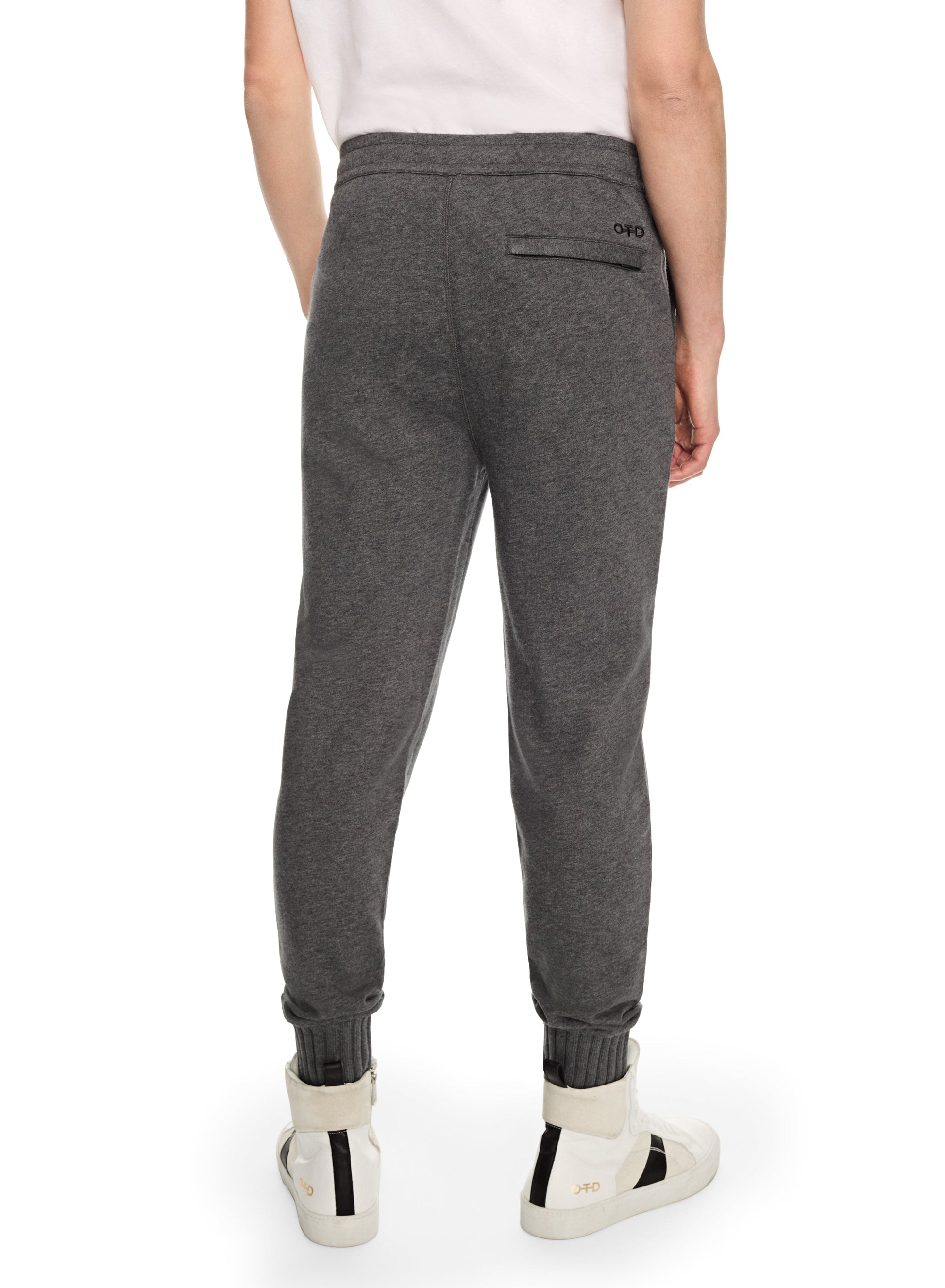 OTD Sweatpant With Sweater-Rib Knit Cuff (Charcoal Heather) - Mann