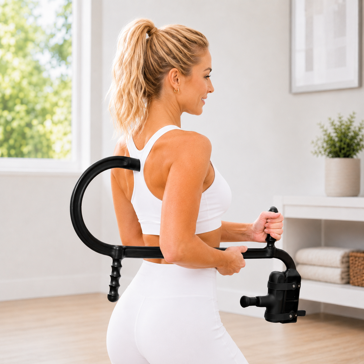 PlayMakar MVPmini Percussion Massage System with Vibration & Premum Silicone Massage Heads with Impact Control that Contour to Your Body
