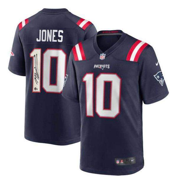 New England Patriots - Mac Jones Autographed Nike Jersey