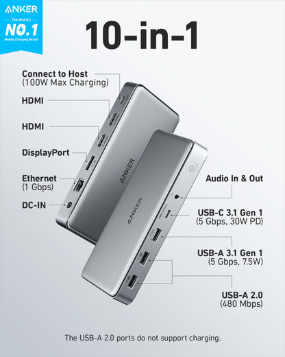 Anker 563 USB-C Docking Station (10-in-1) - Mann