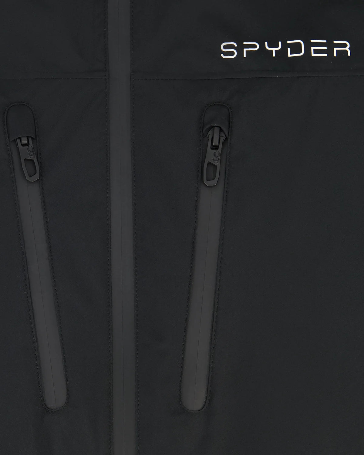 Size L Spyder Overcast Rain Jacket - Black