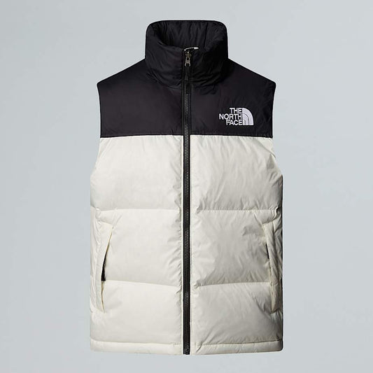 The North Face 1996 Retro Nuptse Vest 'White Dune/TNF Black'