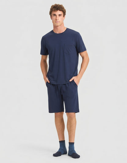 Cozy Earth Bamboo Stretch-Knit Short Sleeve Pajama Set