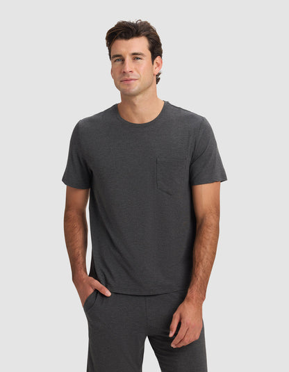 Cozy Earth Bamboo Stretch-Knit Short Sleeve Pajama Set