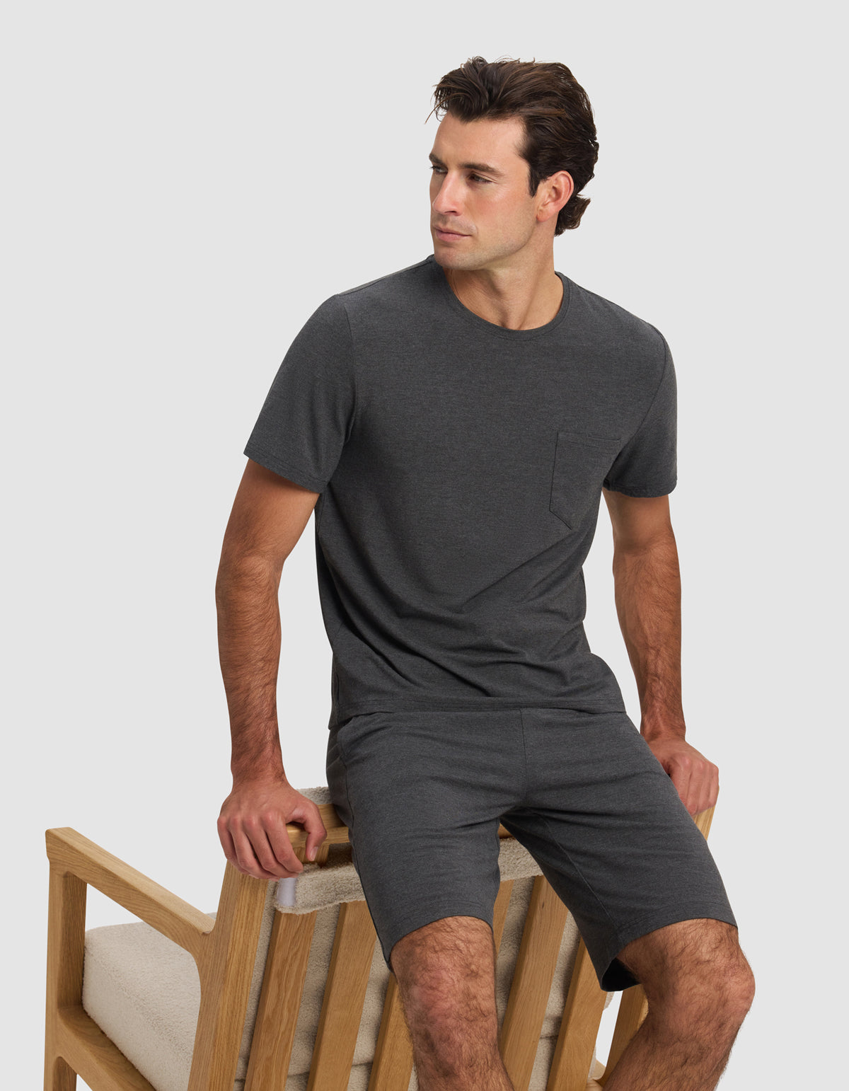 Cozy Earth Bamboo Stretch-Knit Short Sleeve Pajama Set