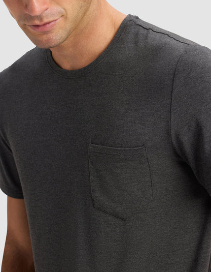 Cozy Earth Bamboo Stretch-Knit Short Sleeve Tee & Pant Pajama Set