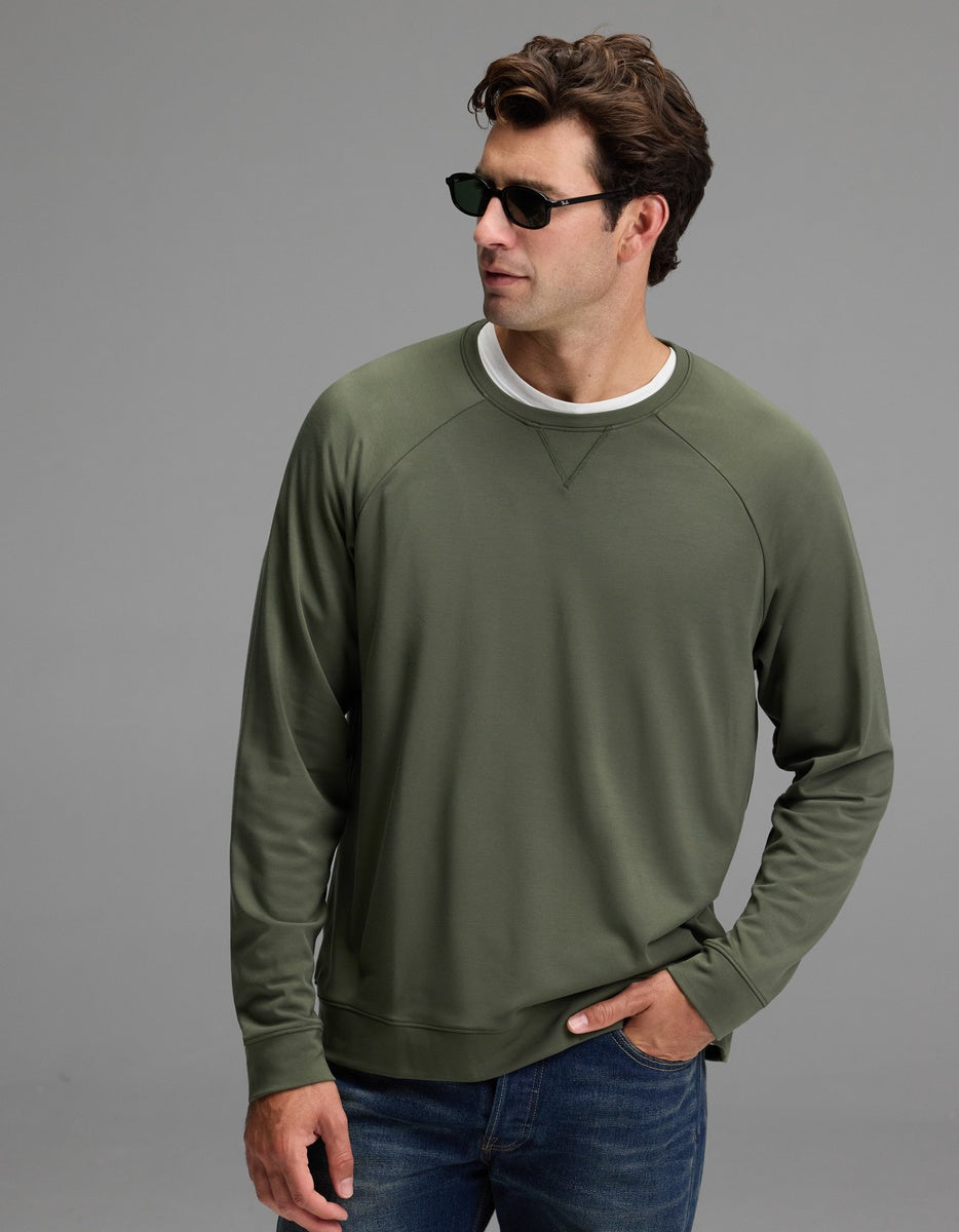Cozy Earth Brushed Bamboo Pullover Crew