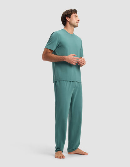 Cozy Earth First Layer Pajama Short Sleeve Tee & Pant Set