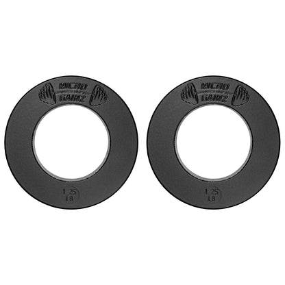 Micro Gainz Olympic Size Fractional Weight Plates Pair of 1.25LB Plates
