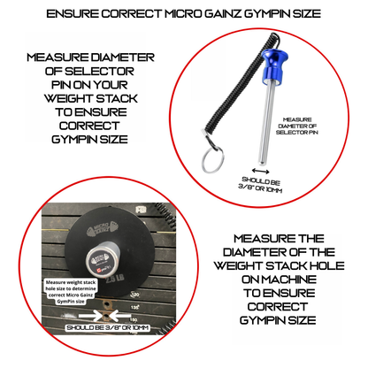Micro Gainz GymPin (3" Length)