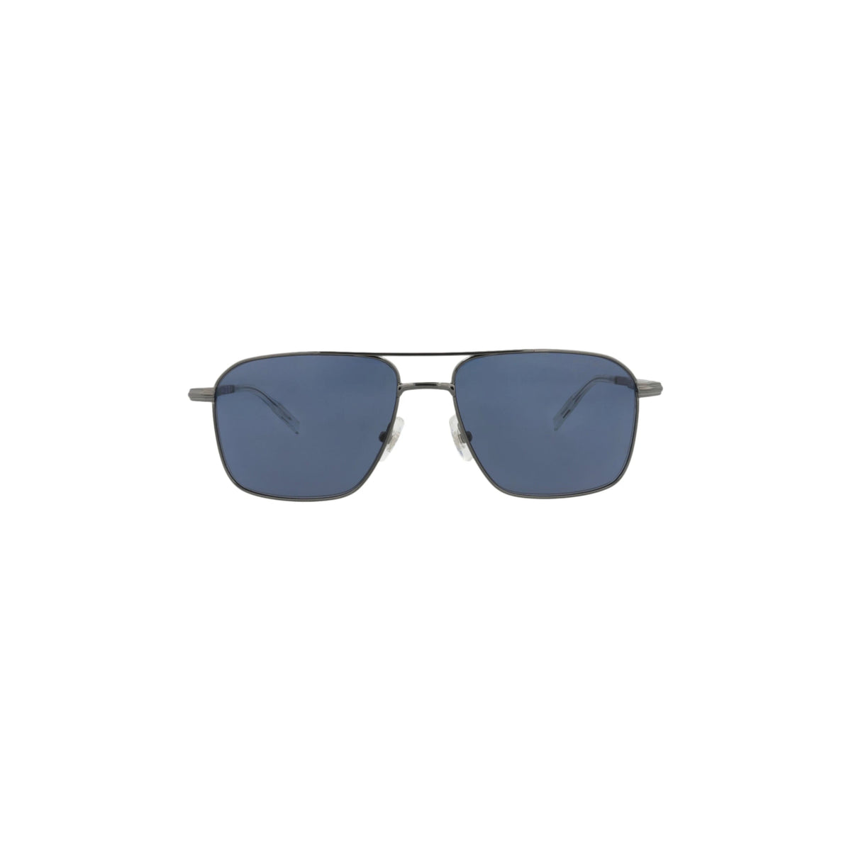 Montblanc Aviator-Frame Metal Sunglasses 'Blue/Silver'