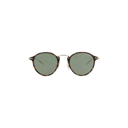 Montblanc Round-Frame Injection Sunglasses 'Green/Gold'