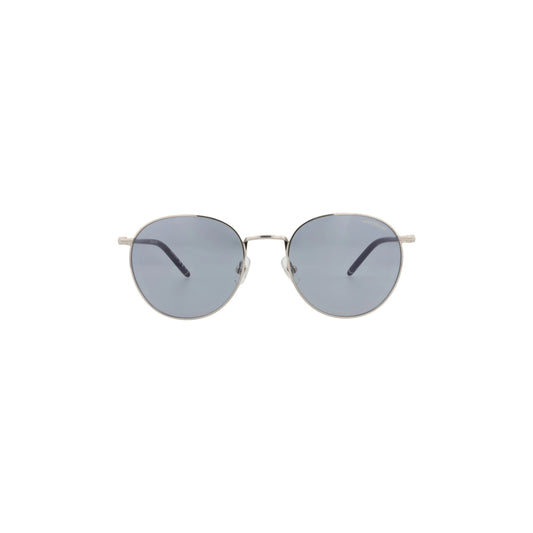 Montblanc Round-Frame Metal Sunglasses 'Grey/Silver'