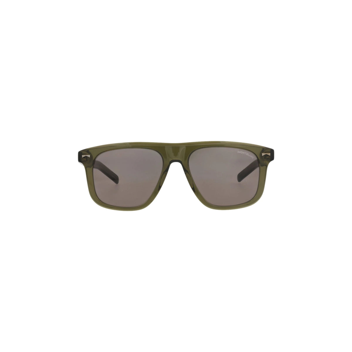 Montblanc Square-Frame Acetate Sunglasses 'Brown/Green'