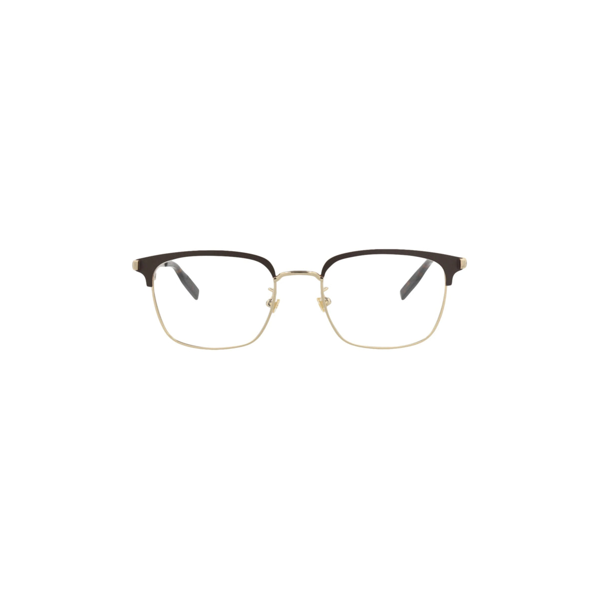 Montblanc Square-Frame Metal Optical Frames 'Gold/Brown'