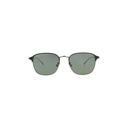 Montblanc Square-Frame Metal Sunglasses 'Green/Silver'