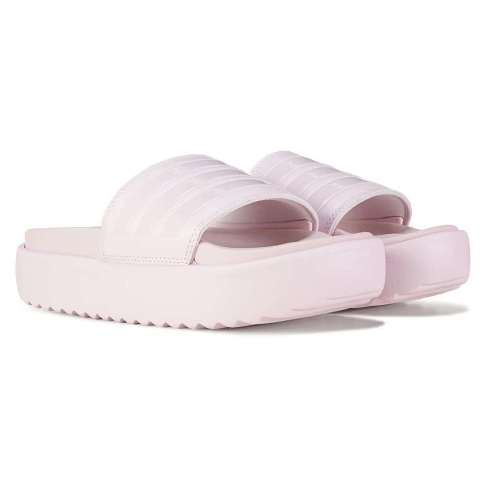 Adidas Adilette Platform Slides 'Almost Pink'