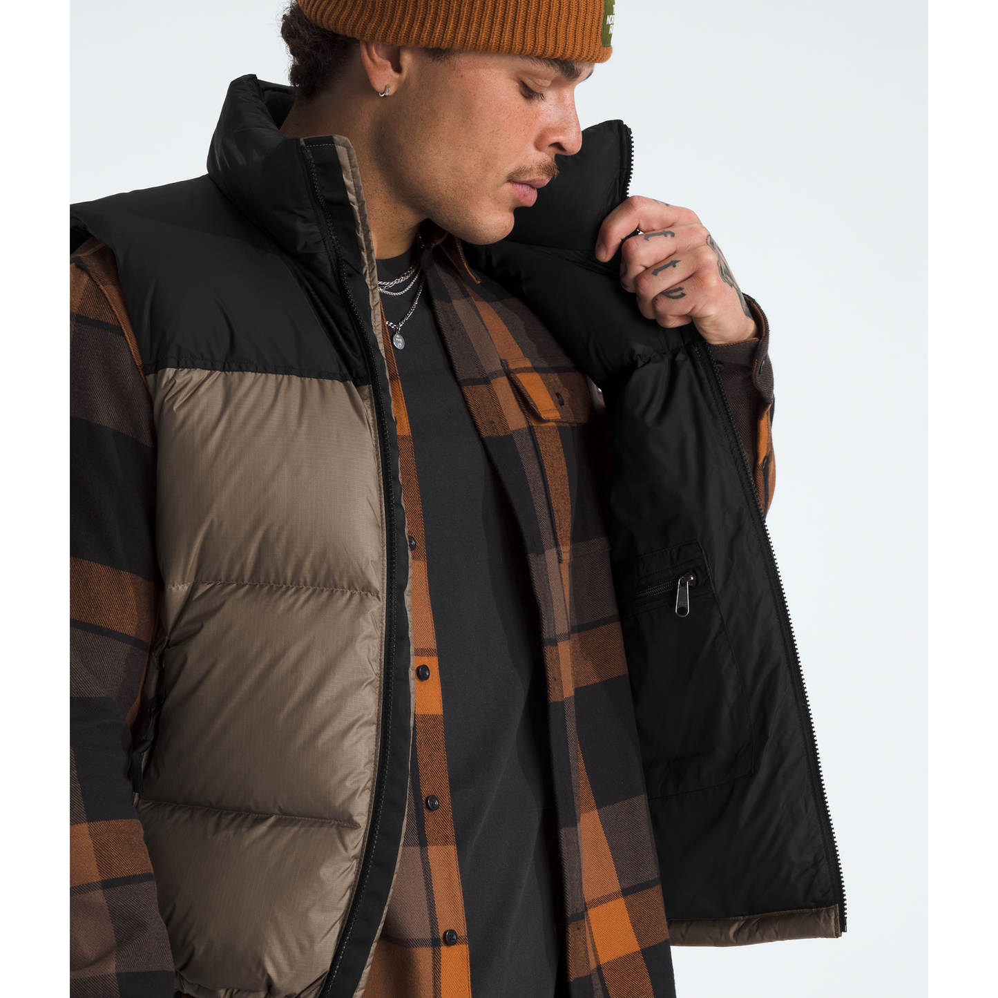Size M The North Face 1996 Retro Nuptse Vest 'Mocha Brown/TNF Black'