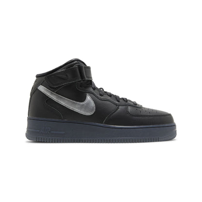 Nike Air Force 1 Mid Premium 'Black Metallic Silver'