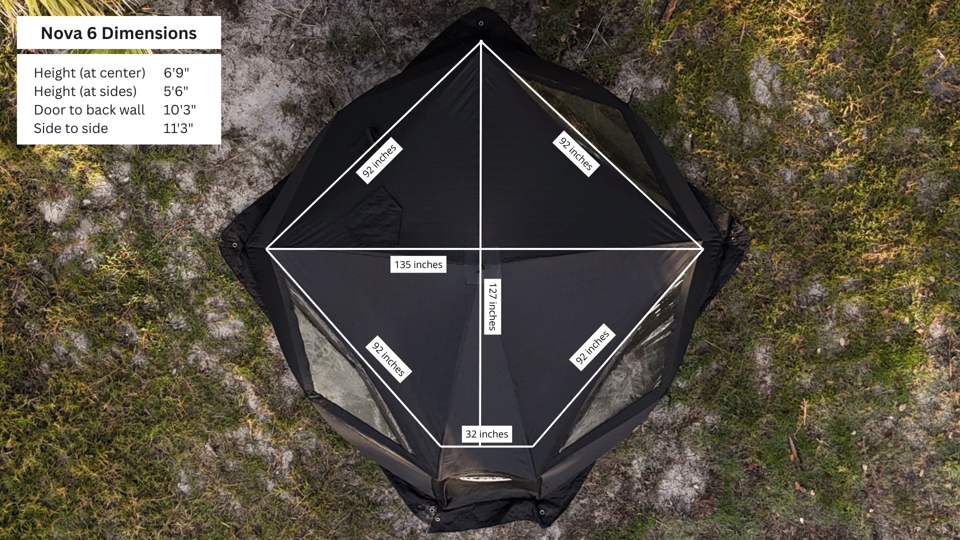 NSS Nova 6 Sauna Tent Starter Package (6-person) - Mann