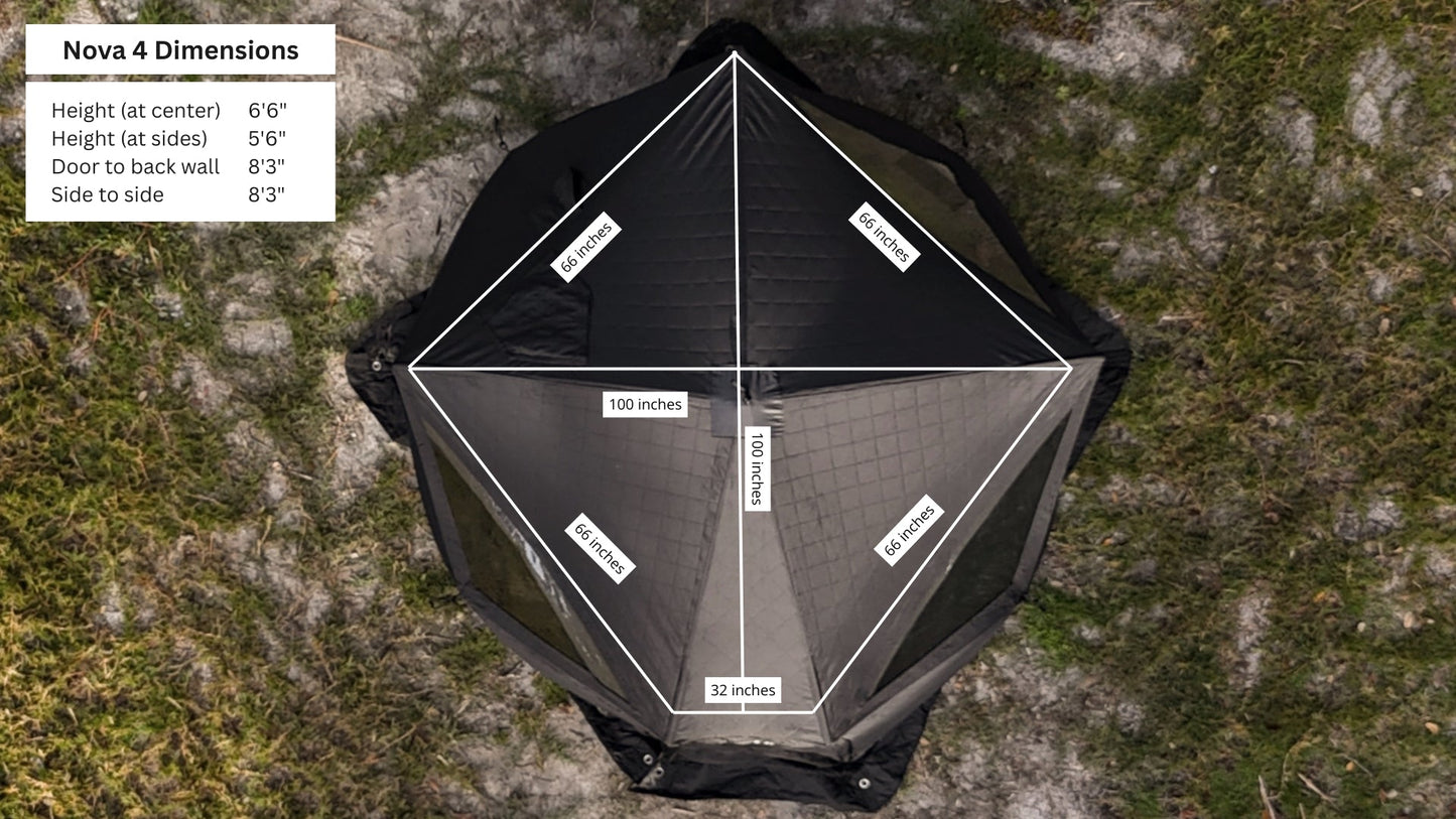 NSS Nova 4 Sauna Tent Pro Package (4-person) - Mann