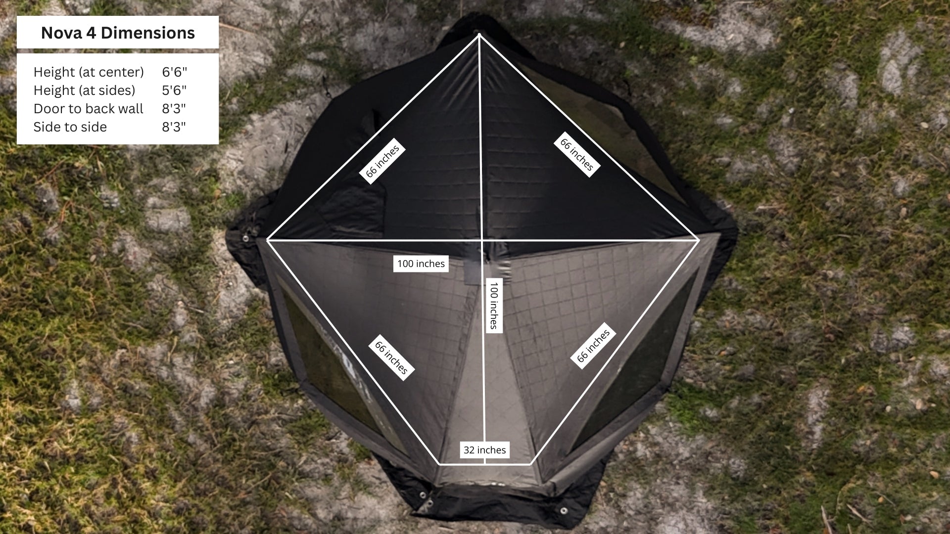 NSS Nova 4 Sauna Tent Pro Package (4-person) - Mann