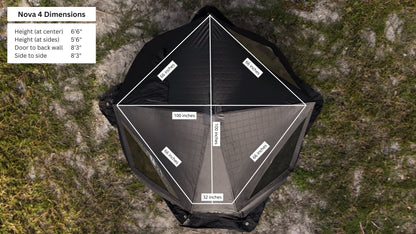 NSS Nova 4 Sauna Tent Elite Experience Package (4-person) - Mann