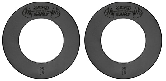 Micro Gainz Olympic Size Fractional Weight Plates Pair of .25LB Plates