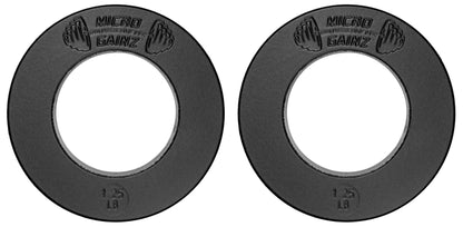 Micro Gainz Olympic Size Fractional Weight Plates Pair of 1.25LB Plates