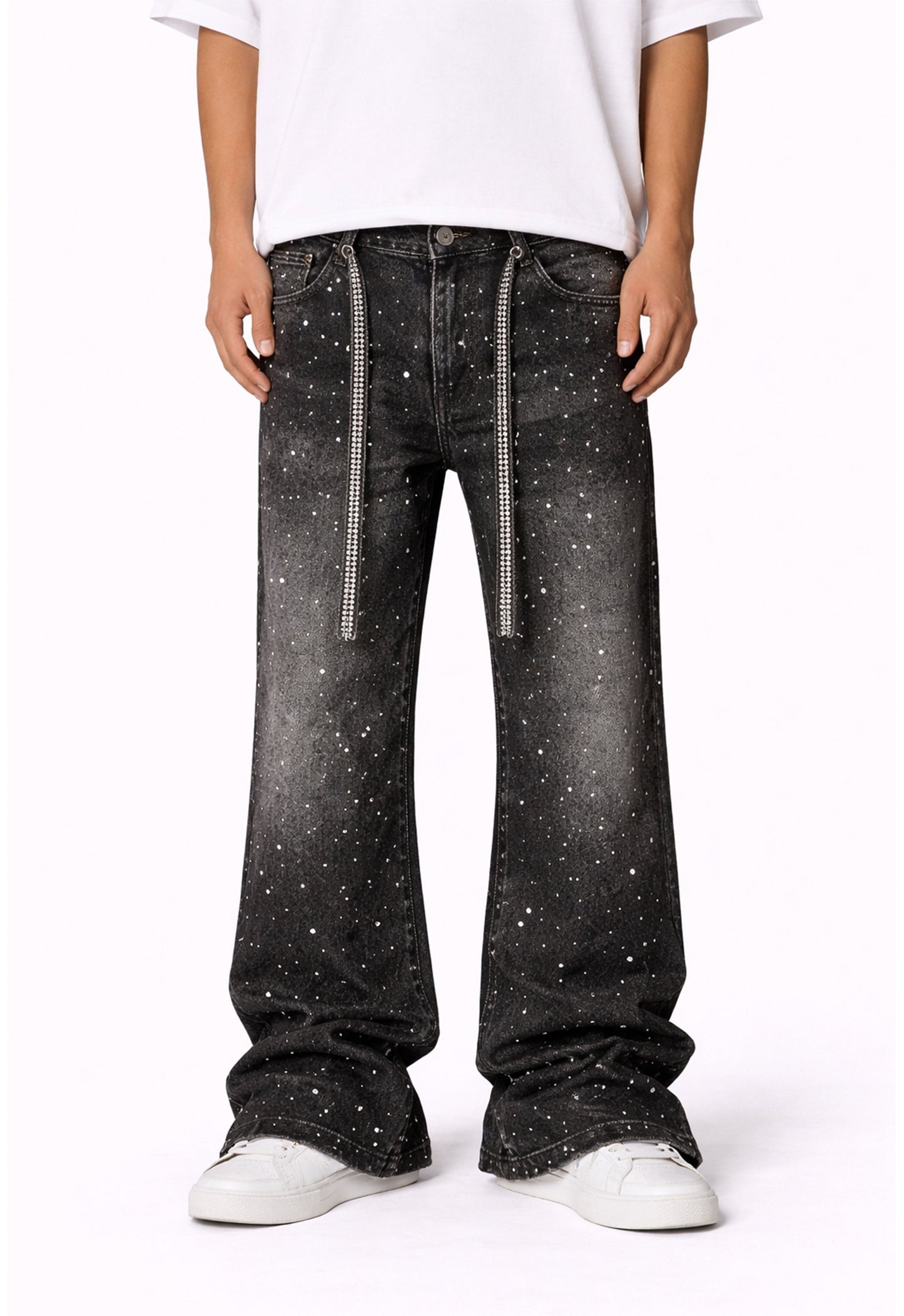 UNDEVELOPED Noir Rhinestone Denim