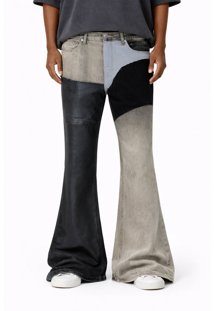 UNDEVELOPED Patchwork Flare Denim
