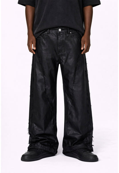 UNDEVELOPED Wideboy Waxed Fray Denim