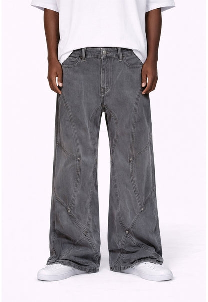 UNDEVELOPED Grey Panel Denim