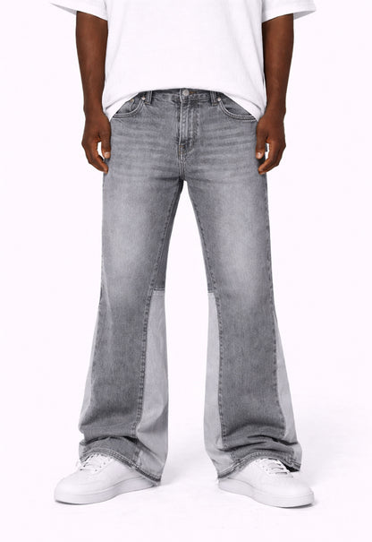 UNDEVELOPED Grey Split Flare Denim