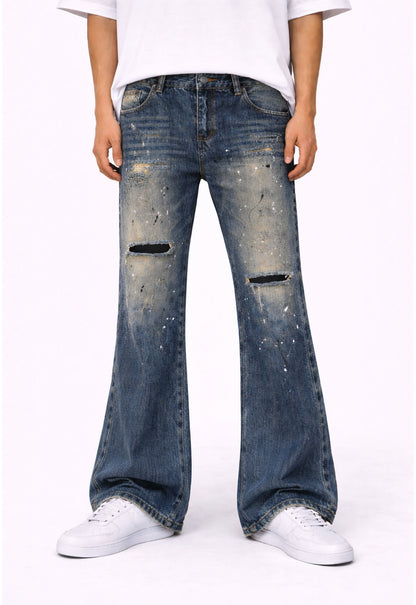 UNDEVELOPED Suture Painter Flare Denim
