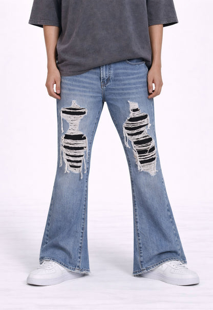 UNDEVELOPED Destroyed Split Denim
