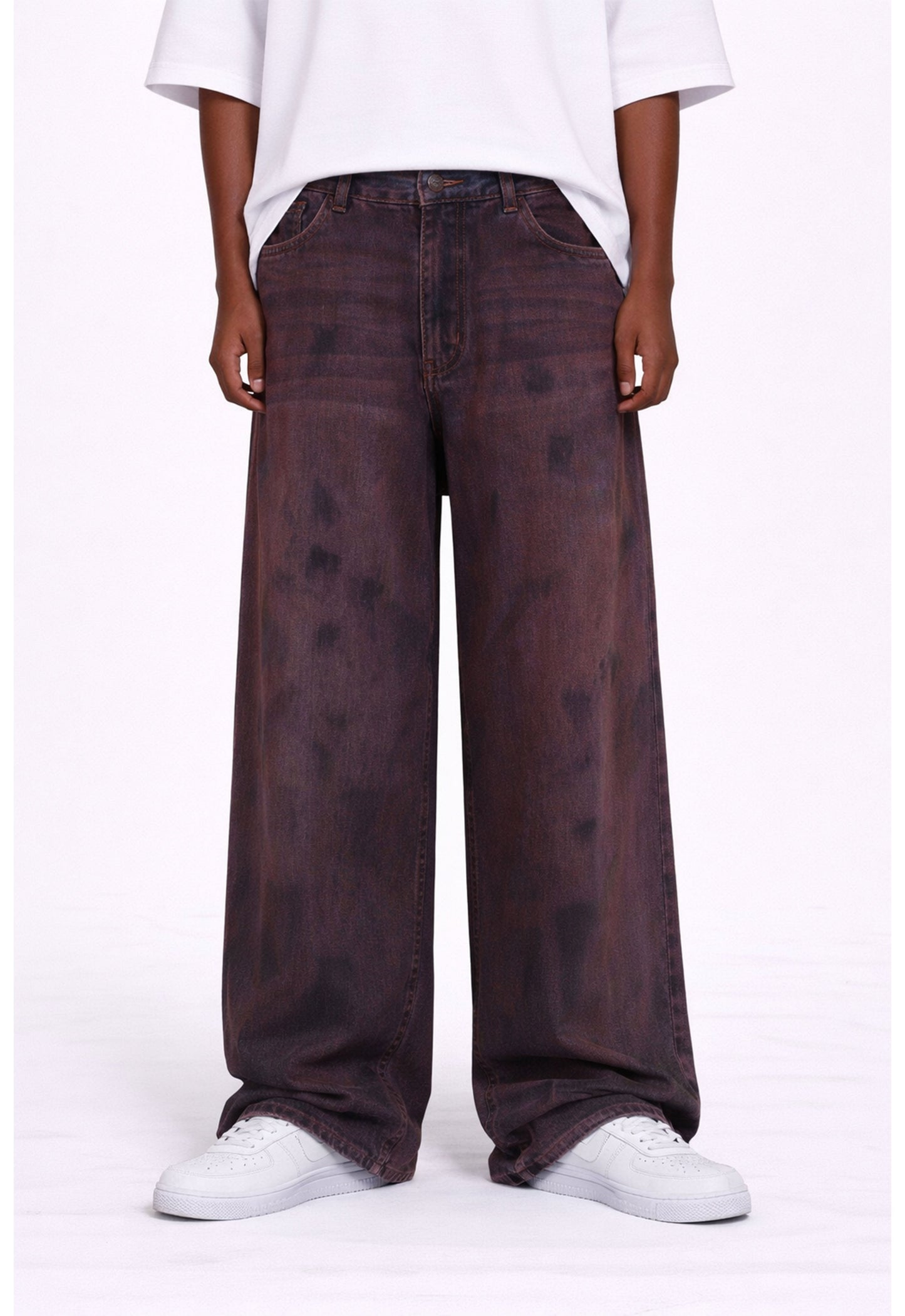 UNDEVELOPED Wideboy Burgandy Denim