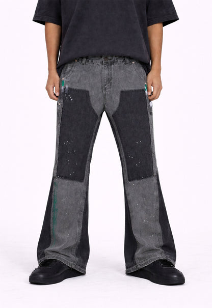 UNDEVELOPED Grey Split Painters Denim