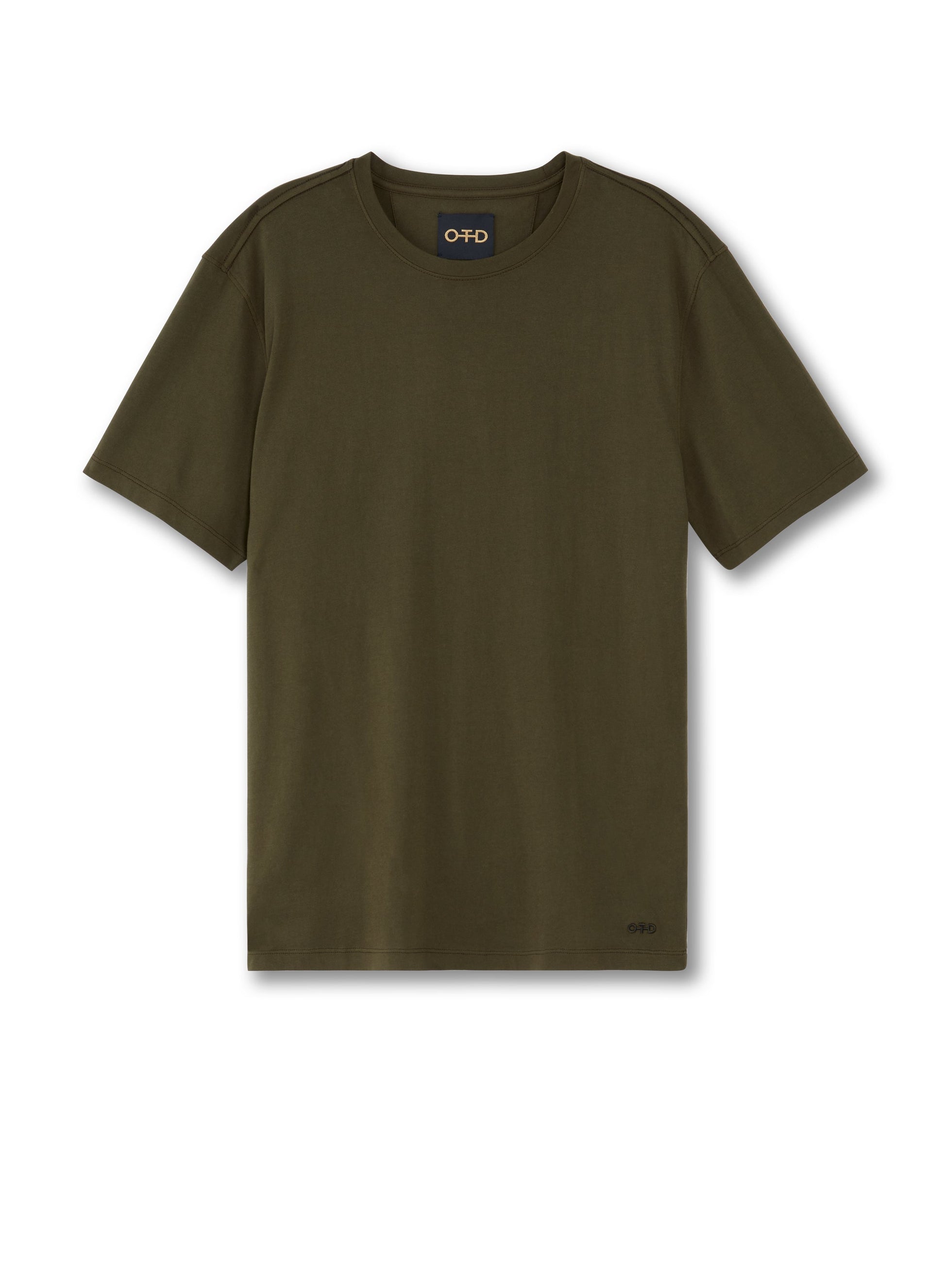 Front of Men's White Cotton-Jersey Tee - Image #2