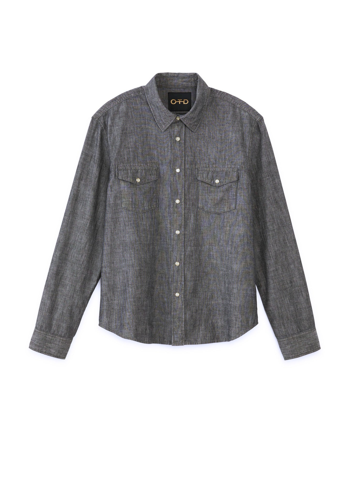 Front of Men's Navy Multi Check Shirt - Image #2