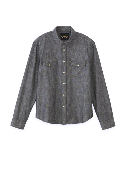 Front of Men's Navy Multi Check Shirt - Image #2