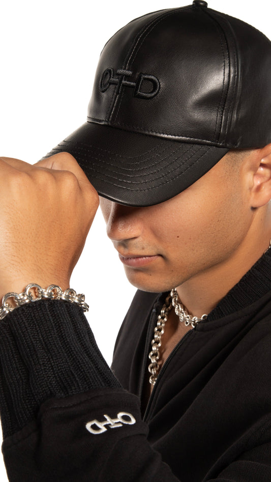 OTD Leather Baseball Cap - Mann