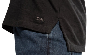 OTD Crewneck Knit Tee (Black) - Mann