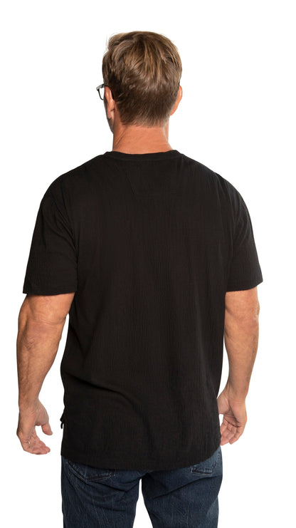 OTD Crewneck Knit Tee (Black) - Mann