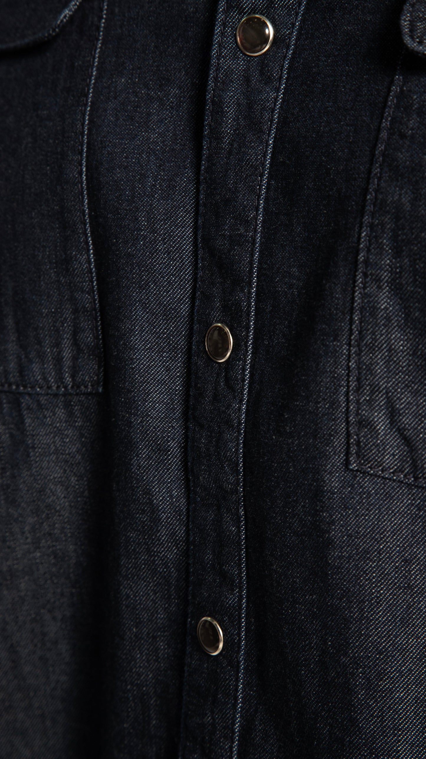 OTD Indigo Denim Short Sleeve Buttoned Shirt - Mann